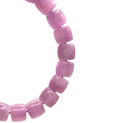 Superior Kunzite Drum Bracelet